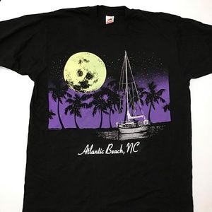 Atlantic Beach, NC Full Moon Tee XL